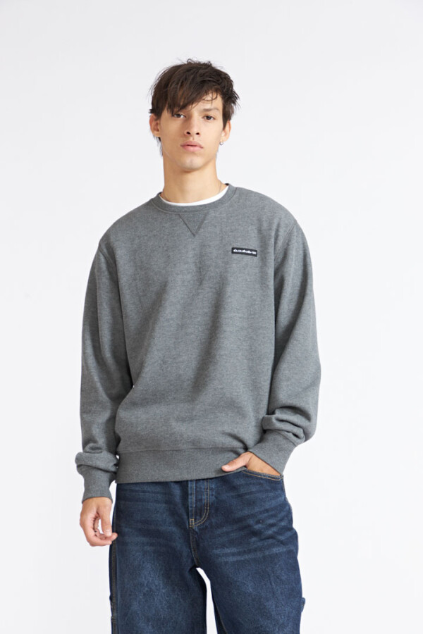 Quiksilver Buzo LAVI Hombre - Gris Melange Combinado