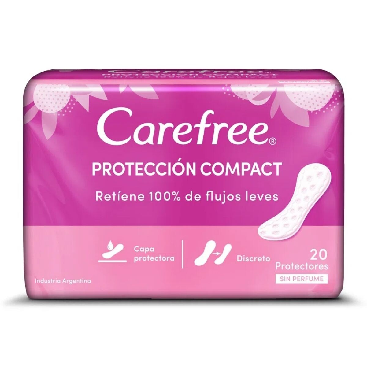 Protector Diario Carefree Compact X20 