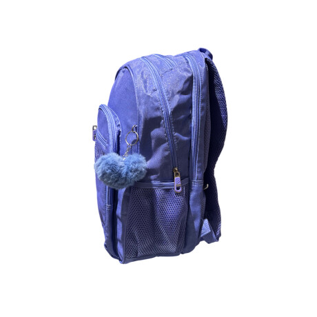 Mochila escolar espalda 17" con útiles Lila
