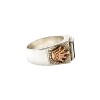 Anillo Mesa-Plata y Oro-Piedra Onix-AN5163 conpiedra