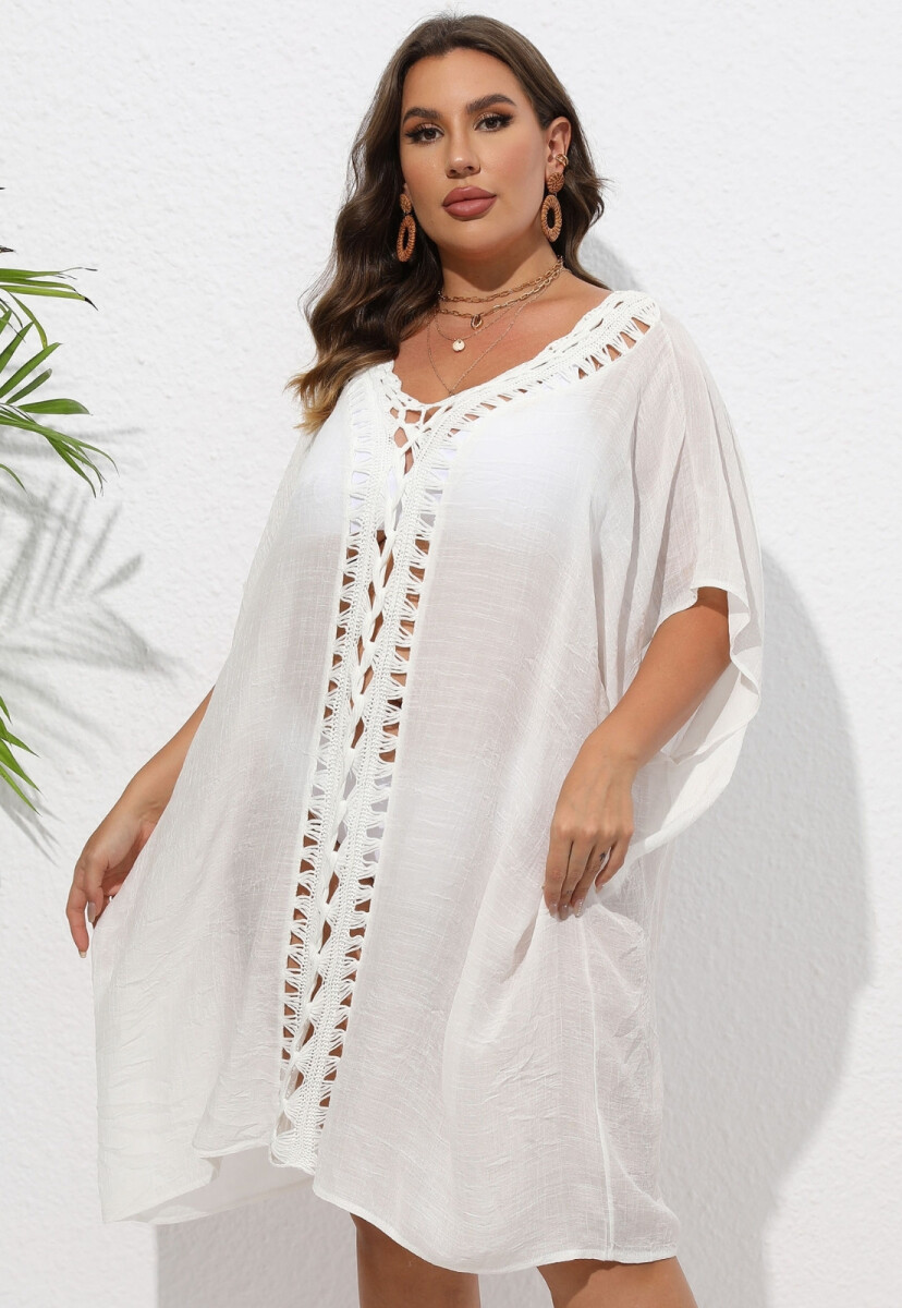 PONCHO LISO - BLANCO 