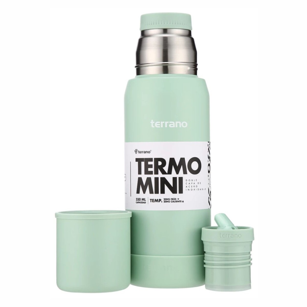 TERRANO TERMO MINI PREMIUM 500ML - VERDE AGUA 