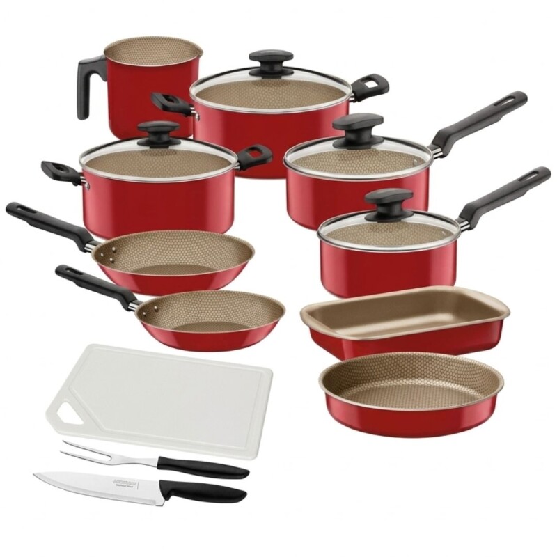 JUEGO DE OLLAS TRAMONTINA NEW TURQUIA 12PZ JUEGO DE OLLAS TRAMONTINA NEW TURQUIA 12PZ