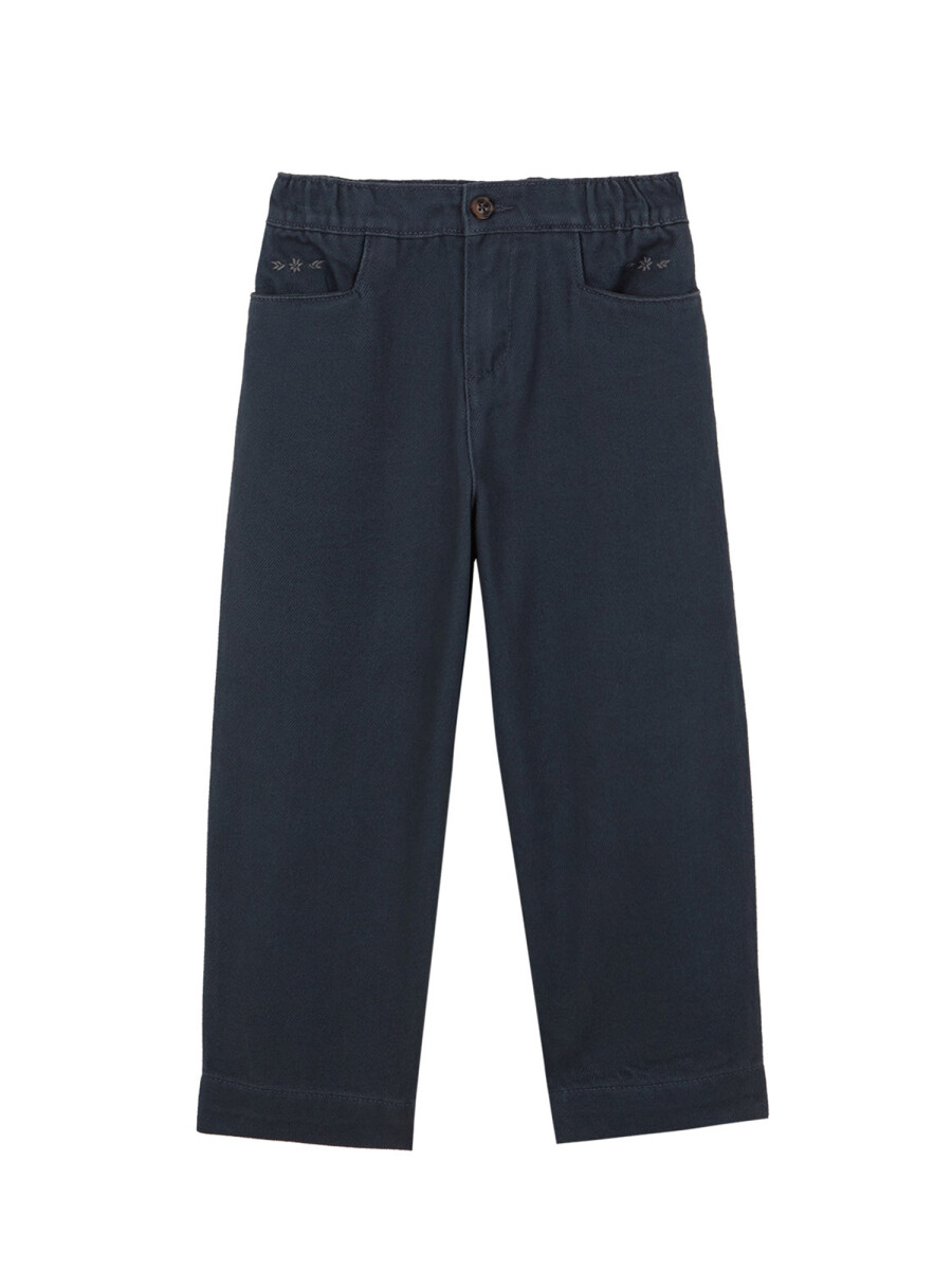 Pantalon Largo Rayas Mul Azulado