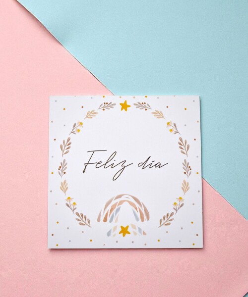 Tarjeta feliz día 10x10 DISEÑO 1