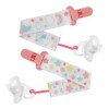 Set x2 clip para chupete BUBA estrella rosa