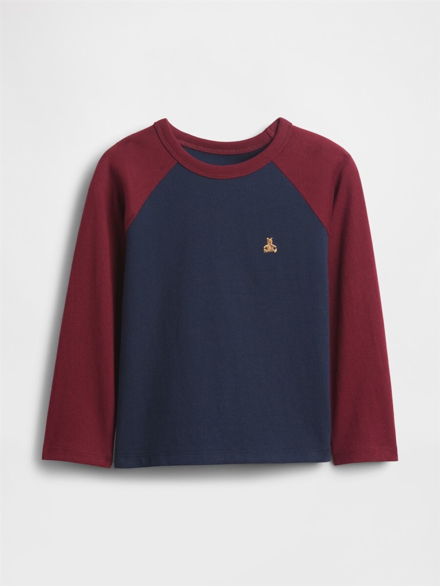 Remera Básica Toddler Niño - Red/Navy 