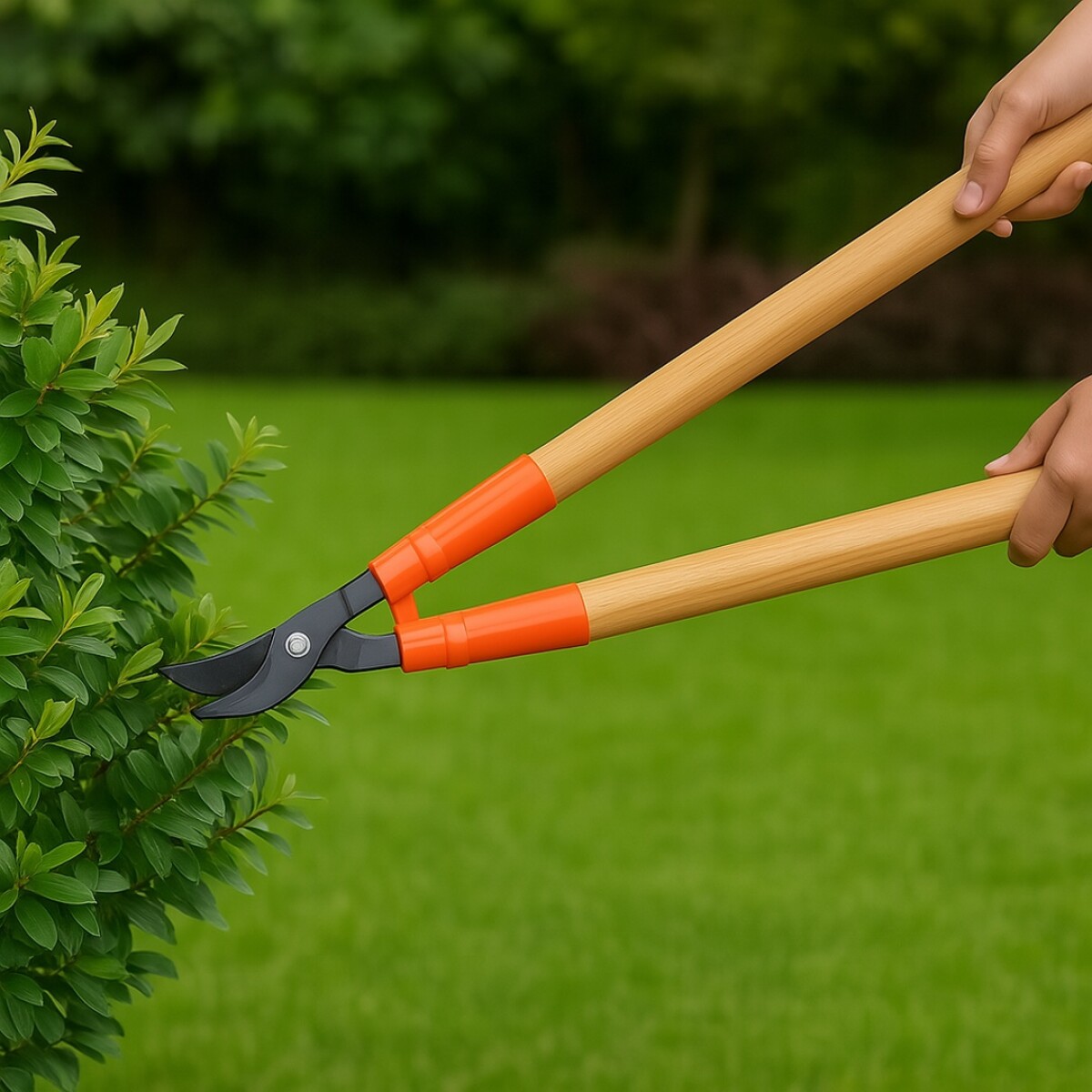 TIJERA PODAR CON MANGO LARGO 60CM TRAMONTINA - NARANJA 