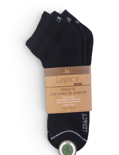SOQUETE BAMBOO Negro