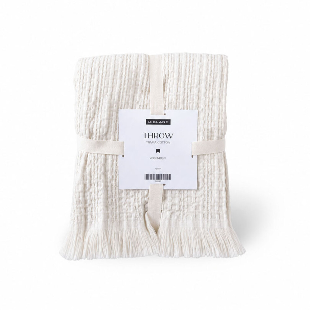 PIE DE CAMA TRAMA COTTON ALGODON ARENA