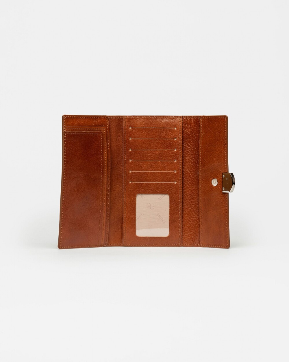 Billetera Dalia en cuero liso satinado Cuoio