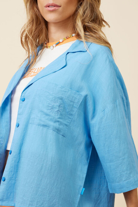 CAMISA DAILI RUSTY Celeste
