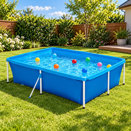 Piscina Estructural Rectangular Familiar de 2000 Litros Mor Celeste