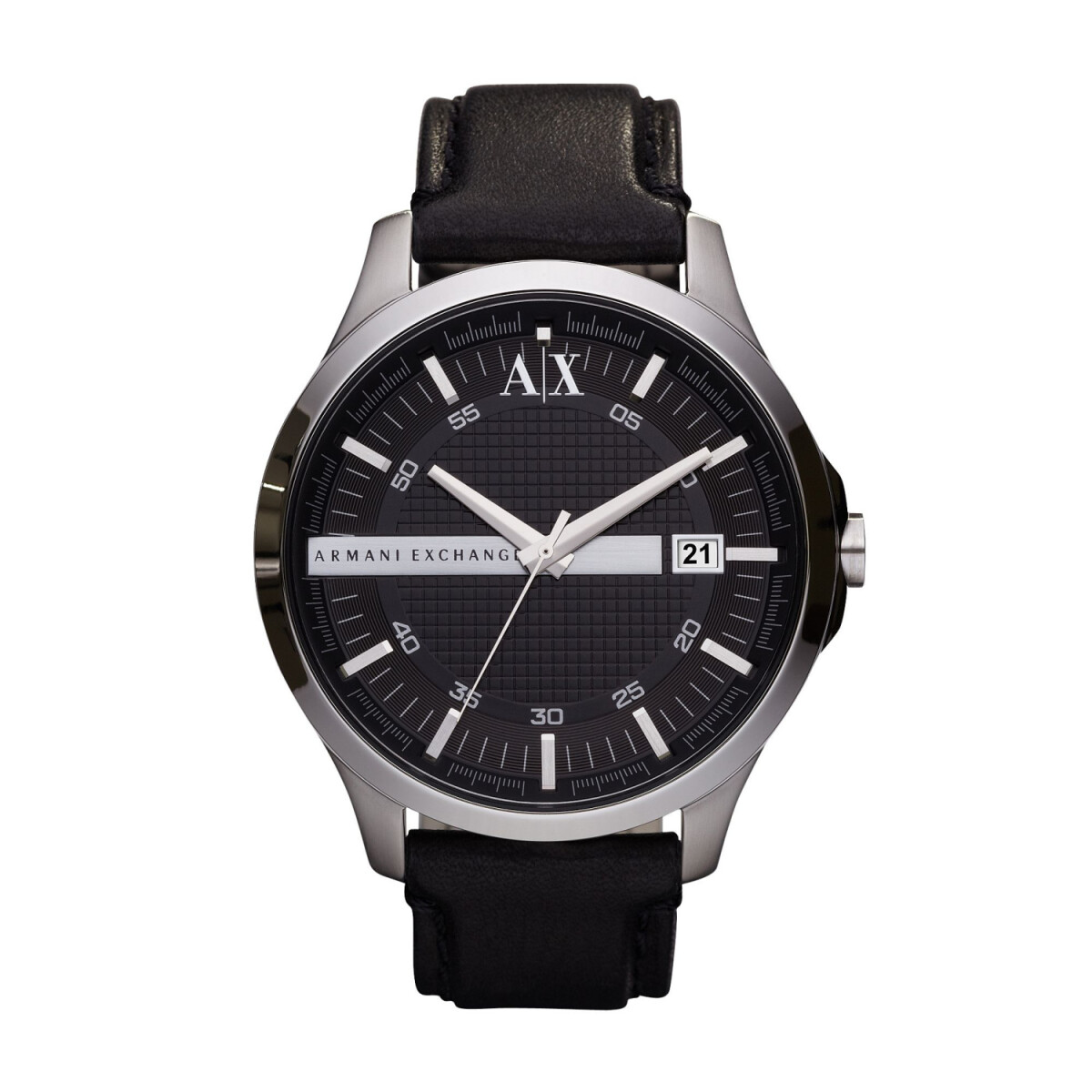 Reloj Armani Exchange Fashion Cuero Negro 