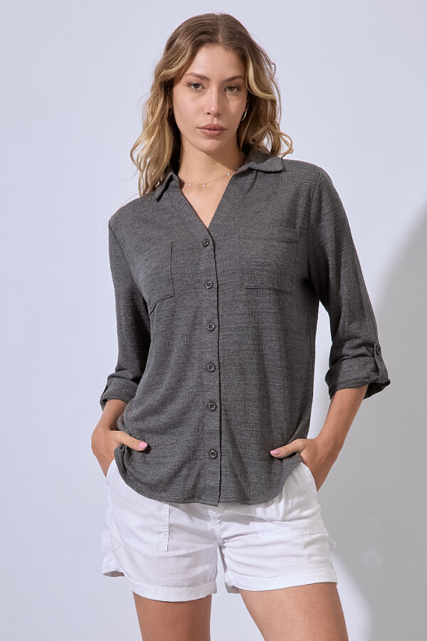 Camisa Tejida GRIS