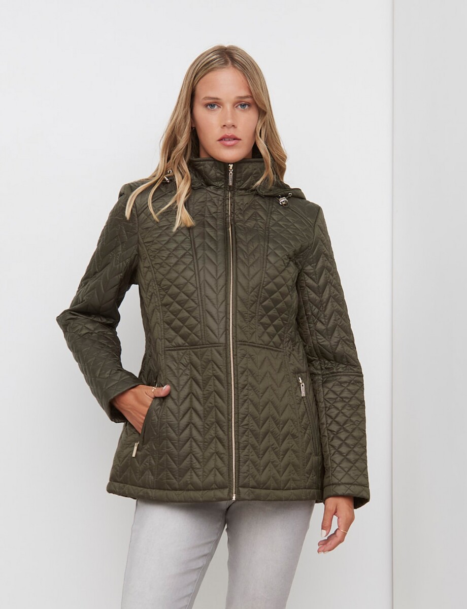 Campera Zips - Oliva 