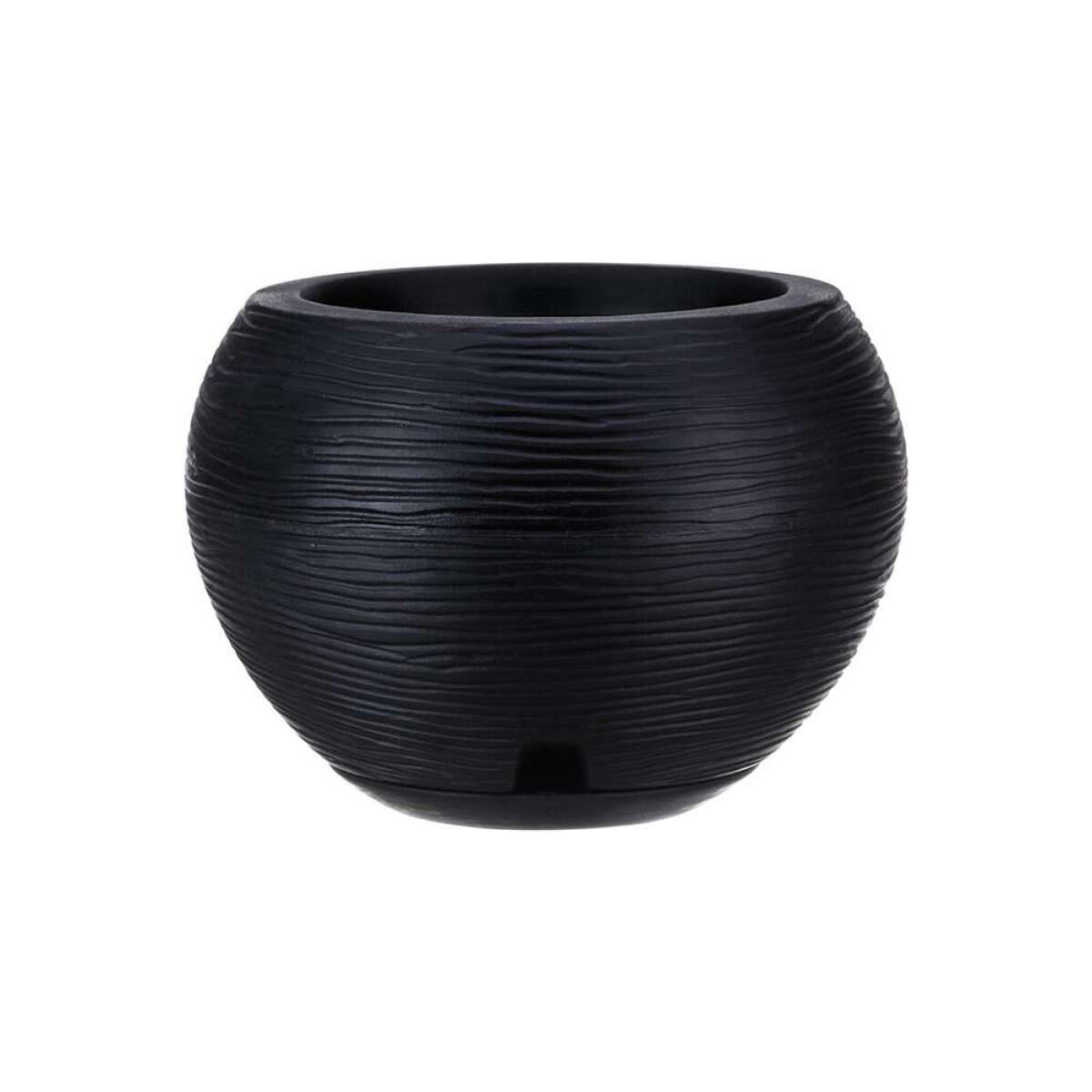 MACETA FLORENCA SISAL - NEGRO 27X24CM 