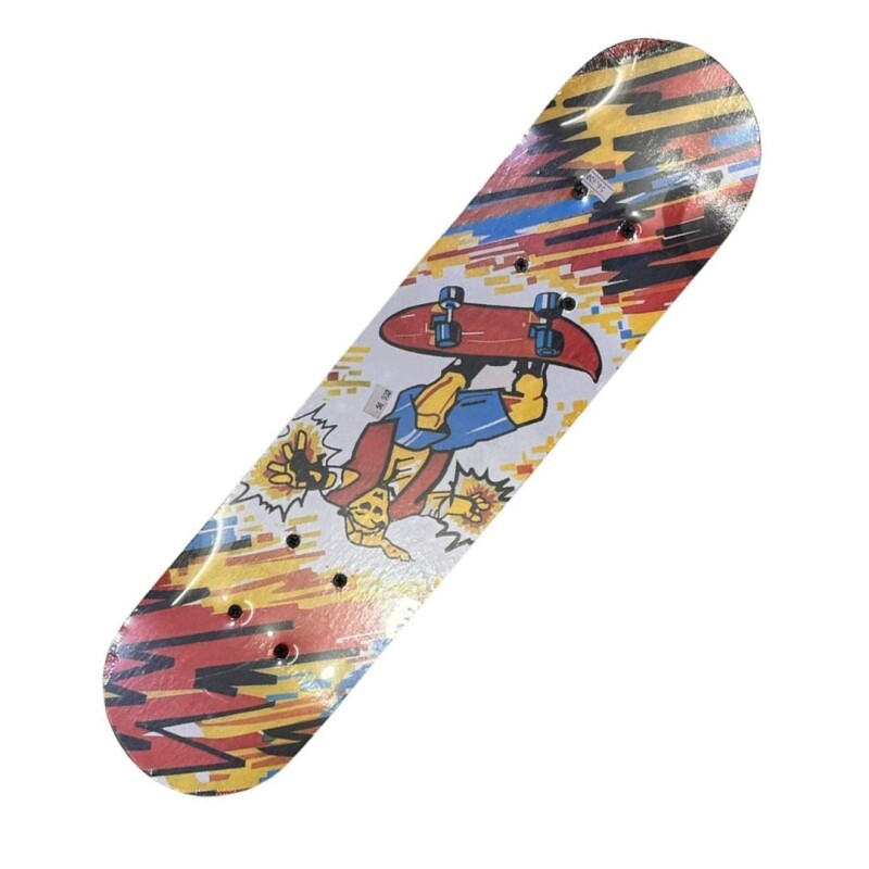 PATIN MEDIANO DE MADERA CON DISEÑO / 4 RUEDAS PATIN MEDIANO DE MADERA CON DISEÑO / 4 RUEDAS