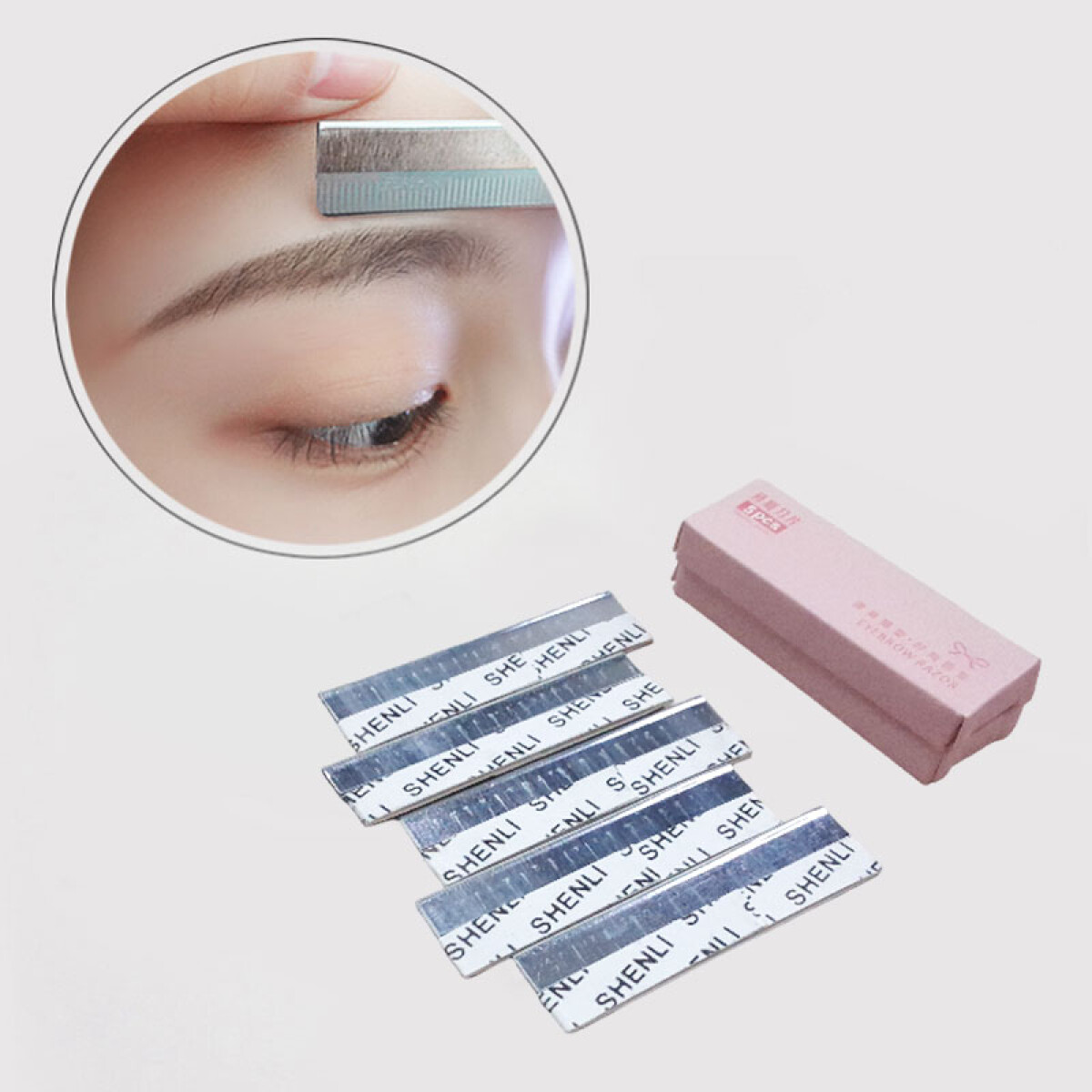 Cuchillas rasuradoras perfiladoras navajas de cejas 10pcs - Cuchillas Rasuradoras Perfiladoras Navajas De Cejas 10pcs 