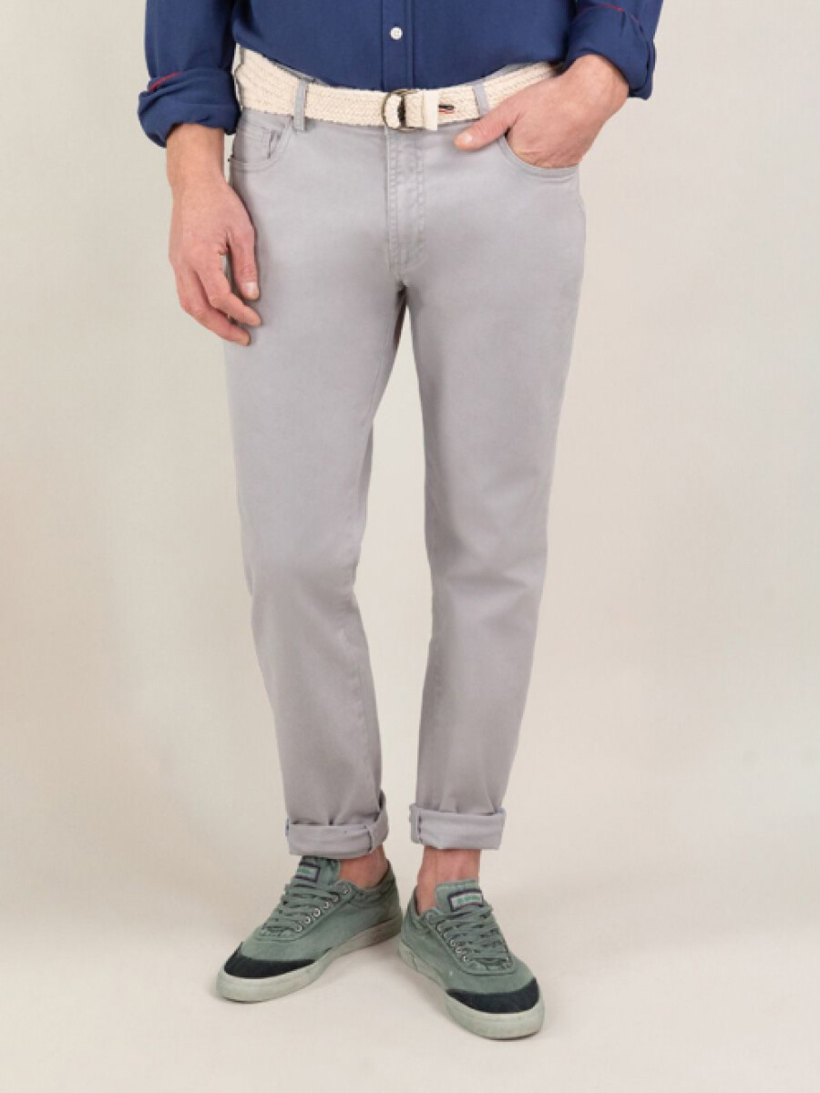 Pantalón 5 Bolsillos - Gris 