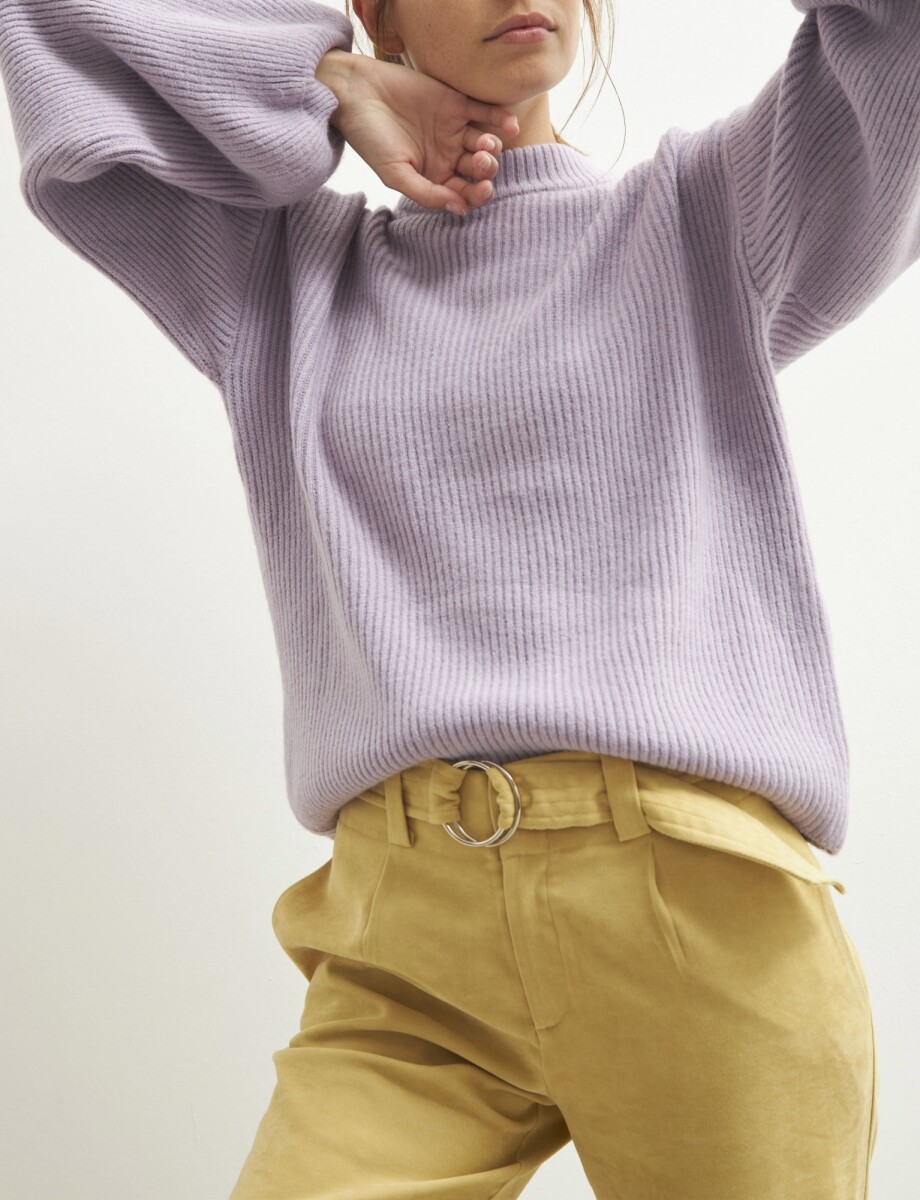 Sweater mangas abuchonadas - lila 