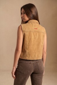 Chaleco Lavado Camel