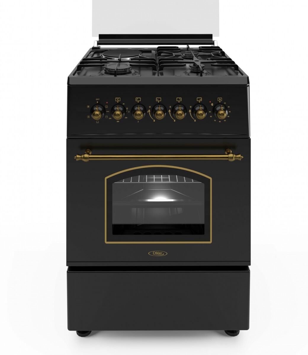 Cocina combinada Dikler 4H D-6 Colonial inox. 