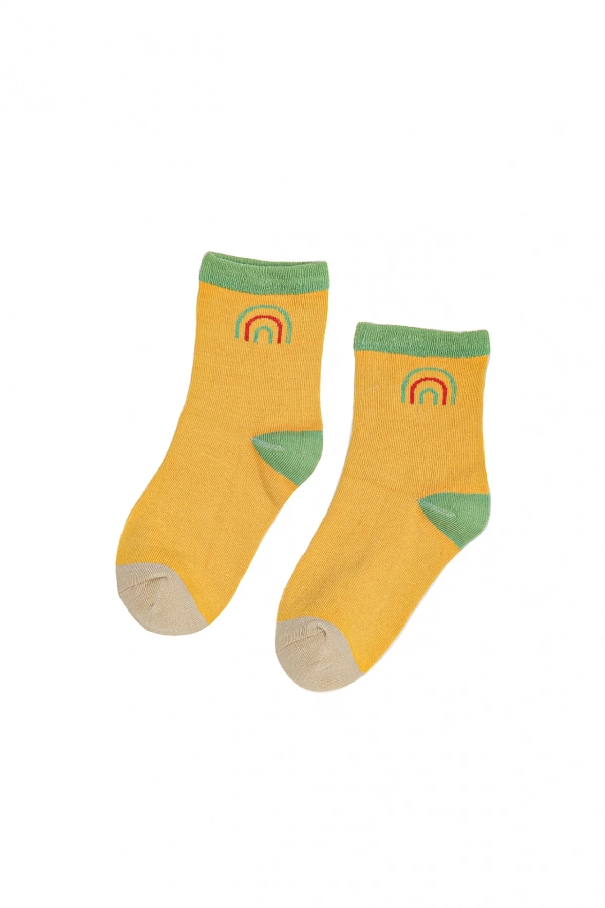 Medias Kids Bloque Color Amarillo