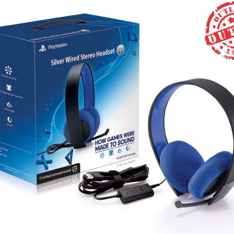 Audifonos Sony Silver PS4 USB (con Detalles) 001