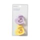 Set pinzas corazón 2pcs violeta