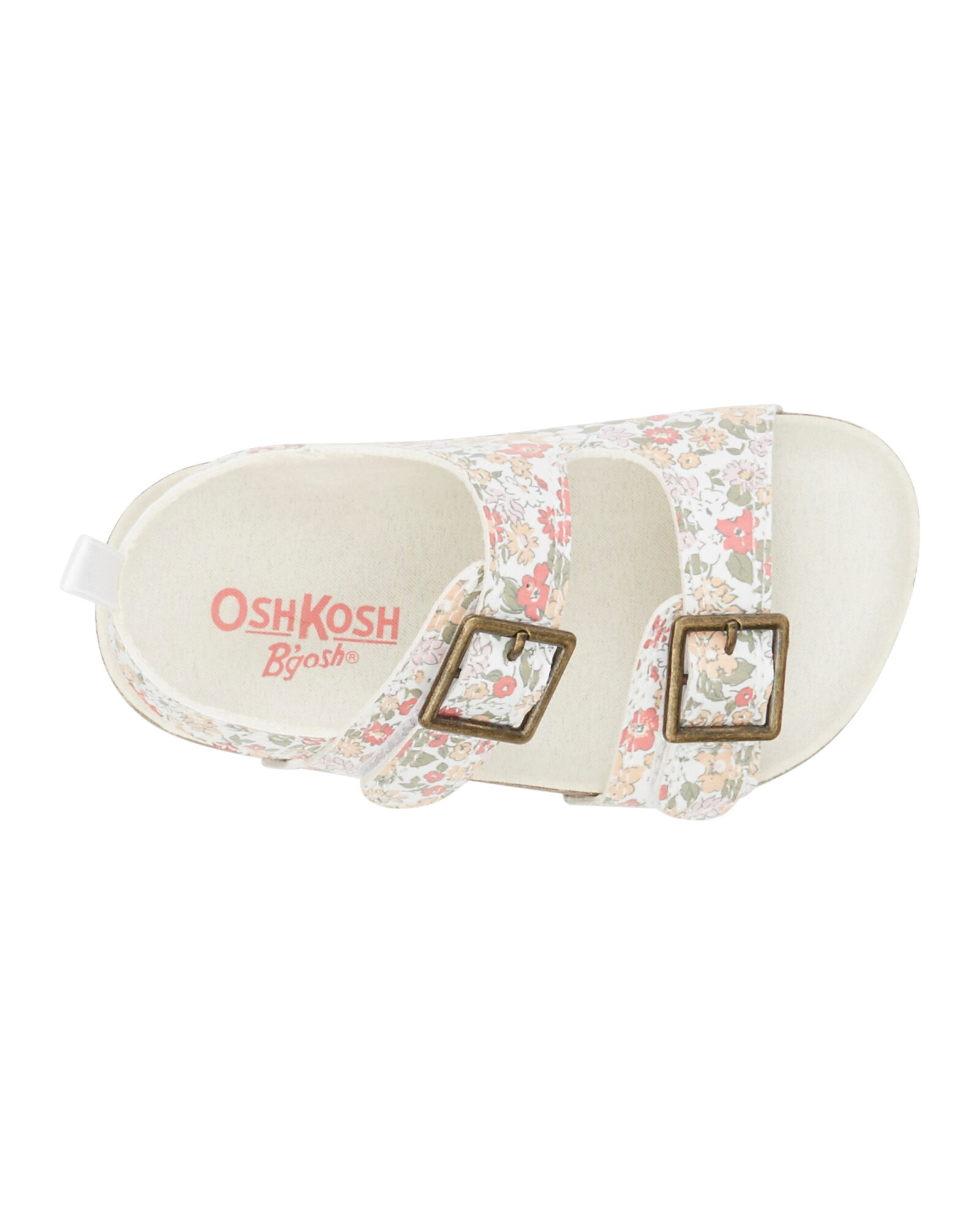 Sandalias con velcro, diseño floral Sandalias con velcro, diseño floral