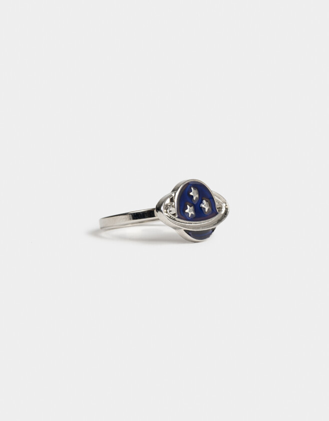 Anillos Medianos y Grandes Mood Anillo Planeta Mood - Plateado