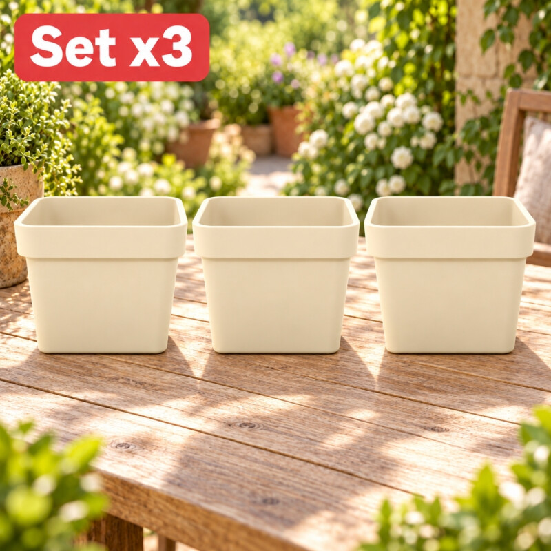 Set x3 Maceta 3 lts ARENA