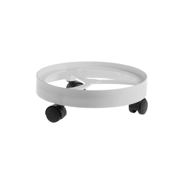 BASE PARA GARRAFA DE 13 KG. CON RUEDAS BLANCO