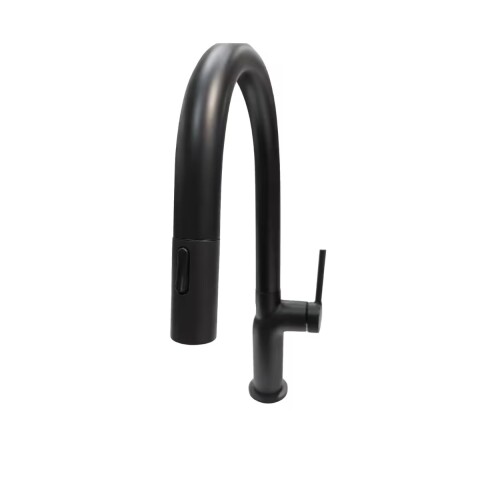 Grifería de Cocina Monocomando de mesada Eon Curvo Extensible Negro Mate Grifería De Cocina Monocomando De Mesada Eon Curvo Extensible Negro Mate