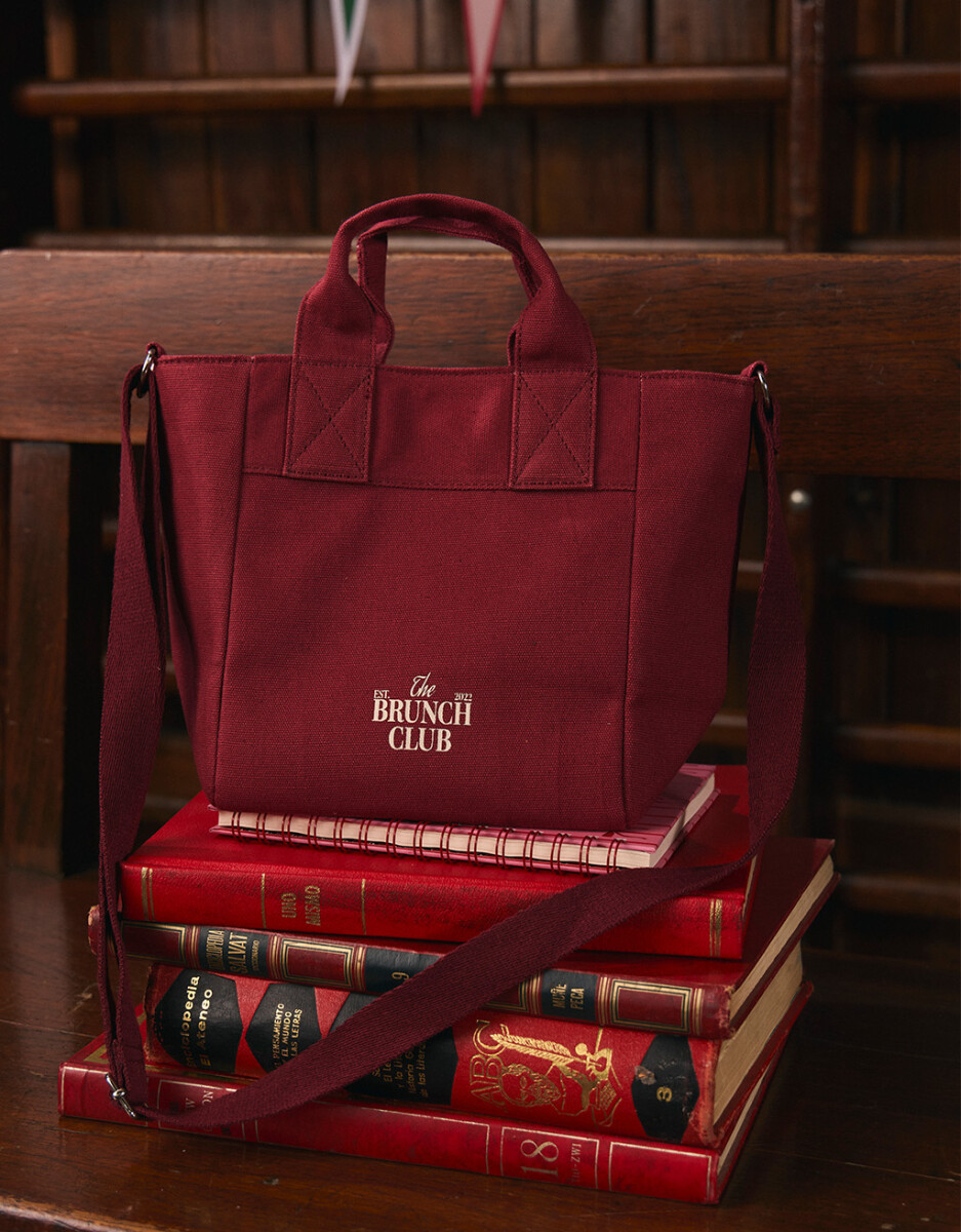 Cartera City Mini Burgundy "campus Club" 