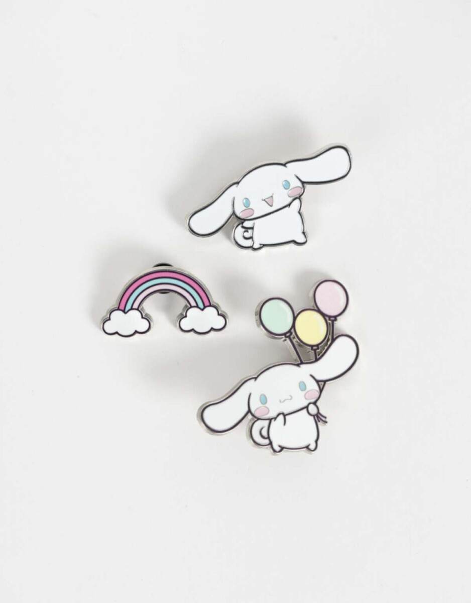 Set De Pines ''cinnamoroll'' - Combinacion Multicolor 