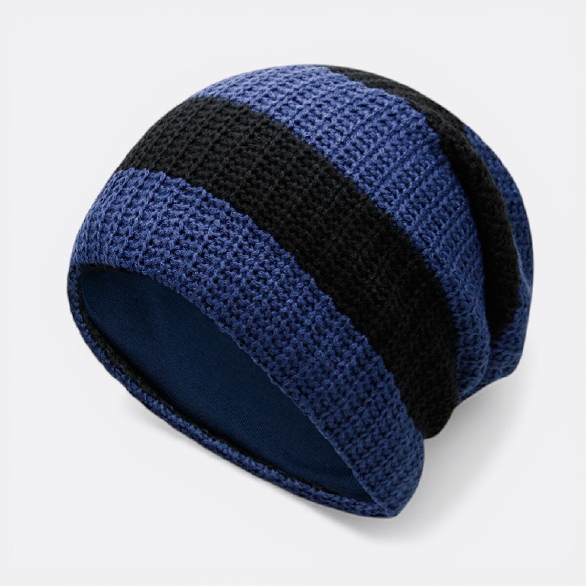 Gorro Beanie Urban Comfort Abrigo - Azul Negro 