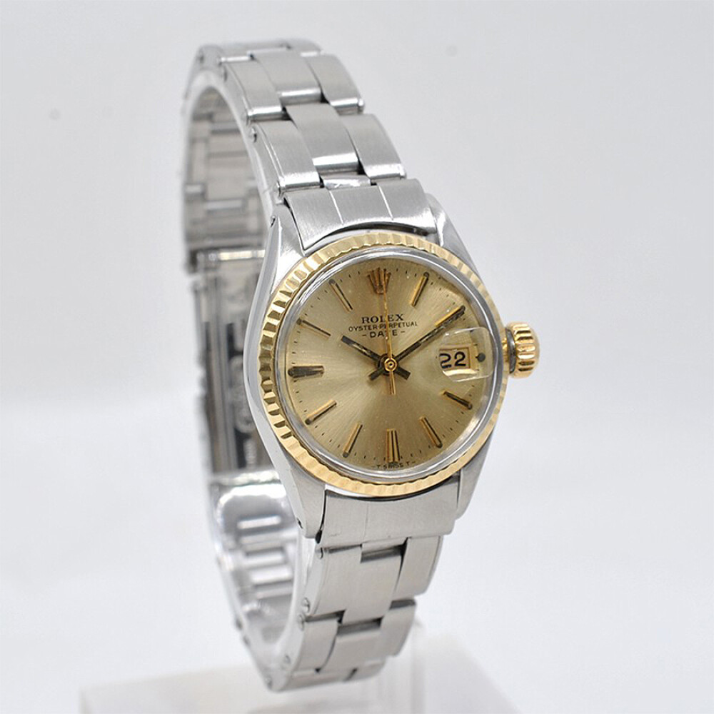 Rolex Date Dama 6517 Año 1967 Acero Y Oro. Malla Acero Rolex Date Dama 6517 Año 1967 Acero Y Oro. Malla Acero