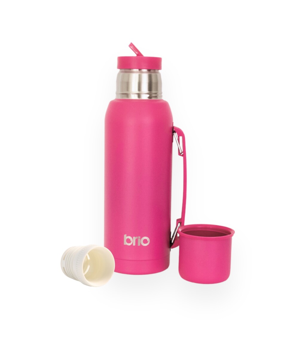 Termo 1 Litro Acero Inox brio Con Pico Cebador - Frambuesa 
