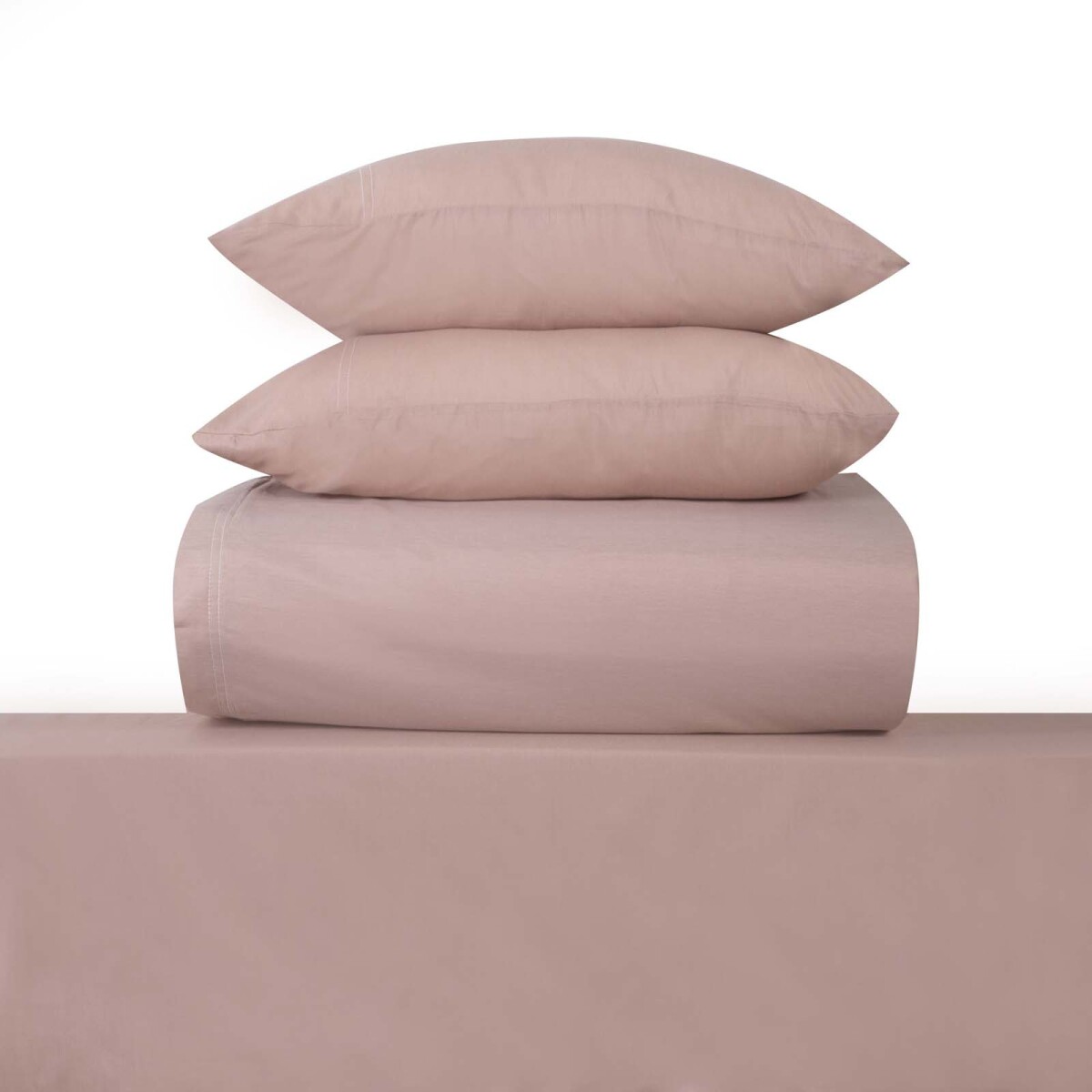 JGO. SÁBANAS - QUEEN ALGODON-Y-POLIESTER MARRON CHAMBRAY TOSTADO 