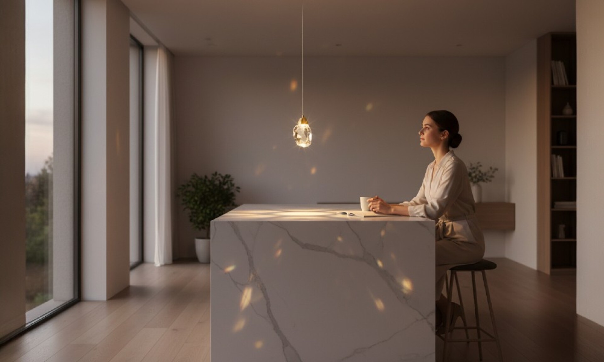 Luminaria Decorativa De Cristal Ice P1d 