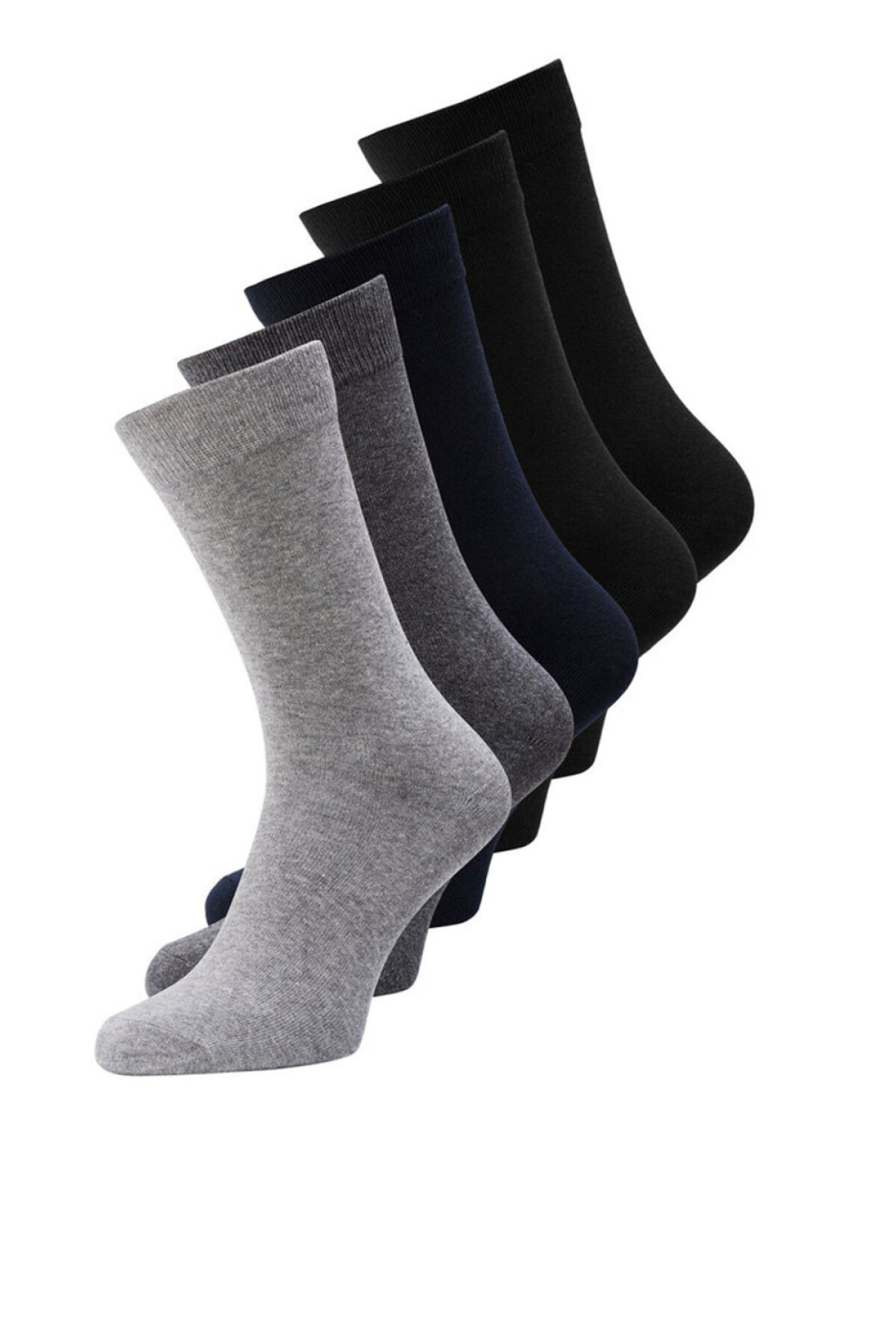 Pack 5 Medias Jens Dark Grey Melange