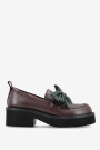 MOCASIN BOW LADY LOAFER Vino