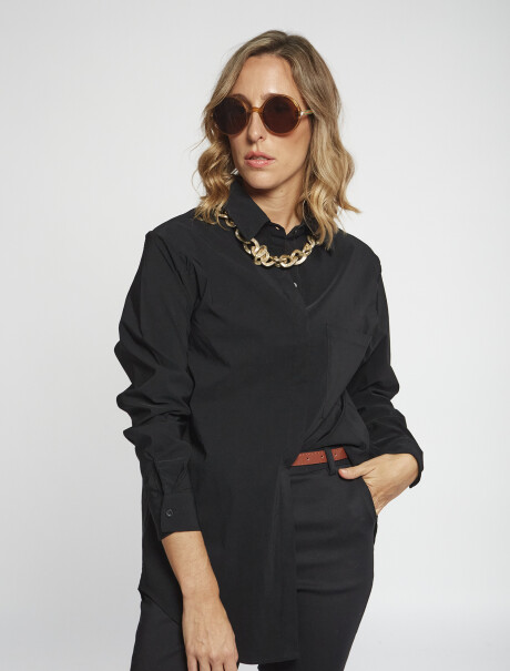 Camisa lisa negro