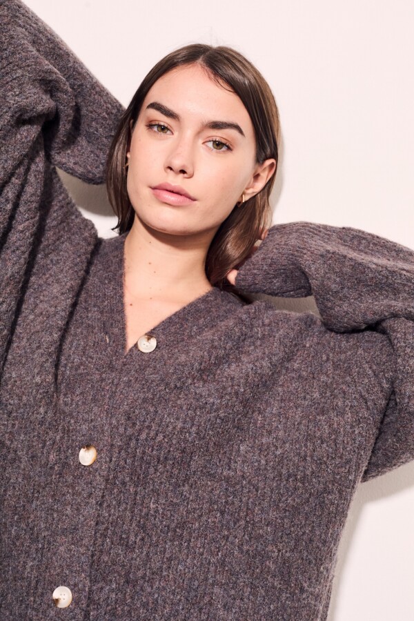 Cardigan Berenjena