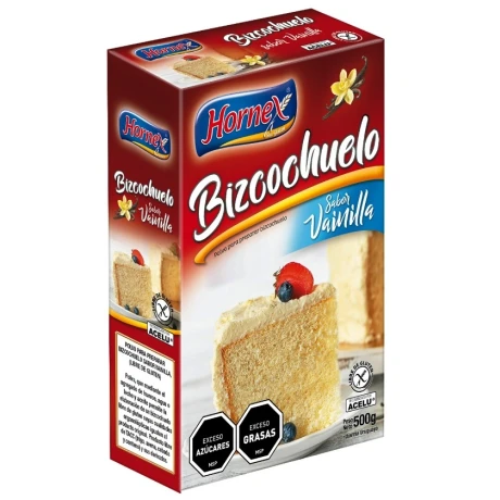 Harina sin gluten para bizcochuelo Vainilla 500g HORNEX Harina sin gluten para bizcochuelo Vainilla 500g HORNEX