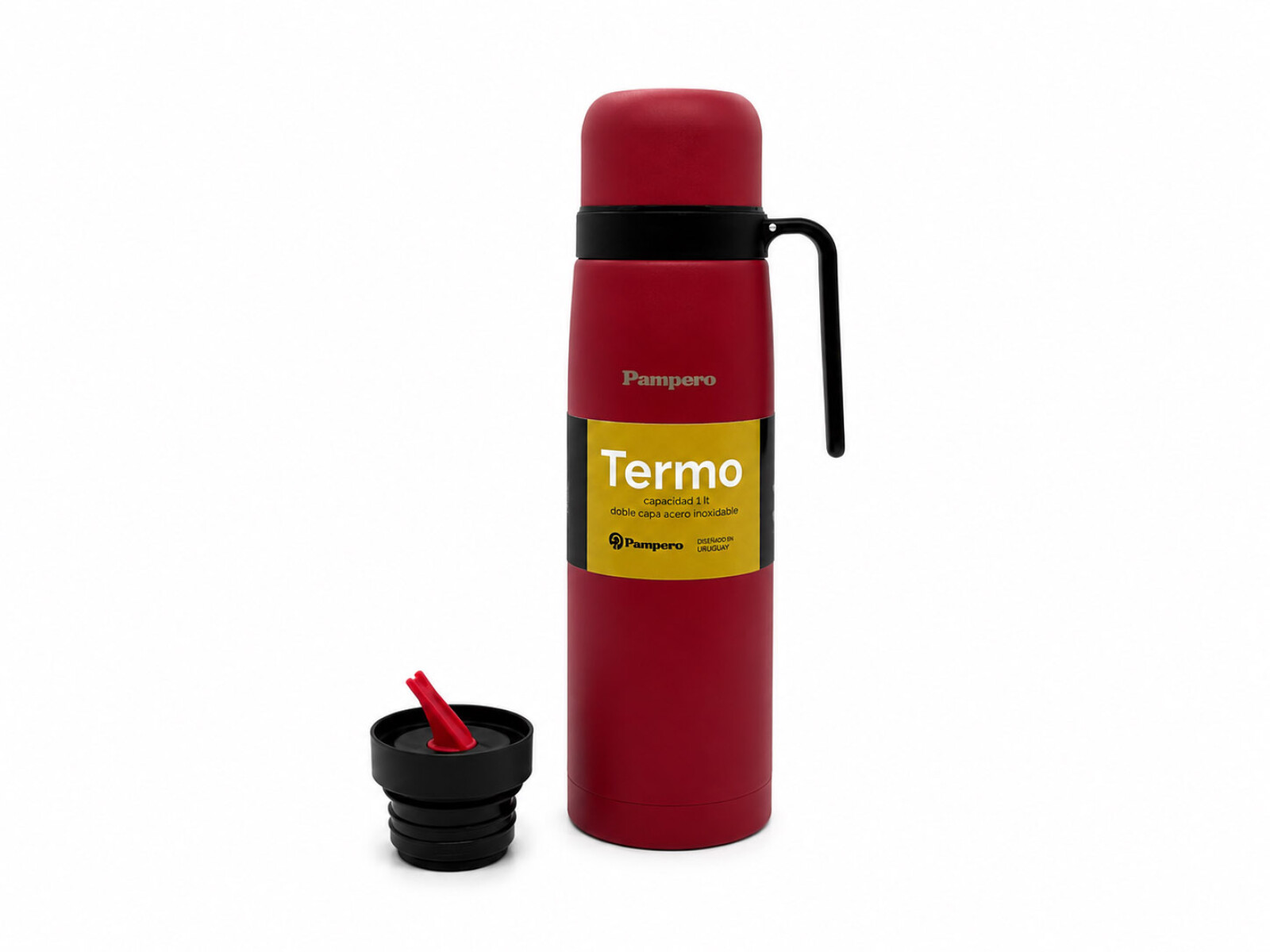 TERMO MANIJA RIGIDA 1LT 9023 - Rojo 