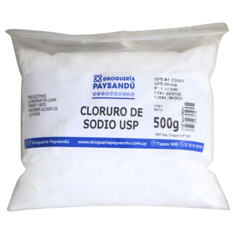 Cloruro de sodio USP 500 g