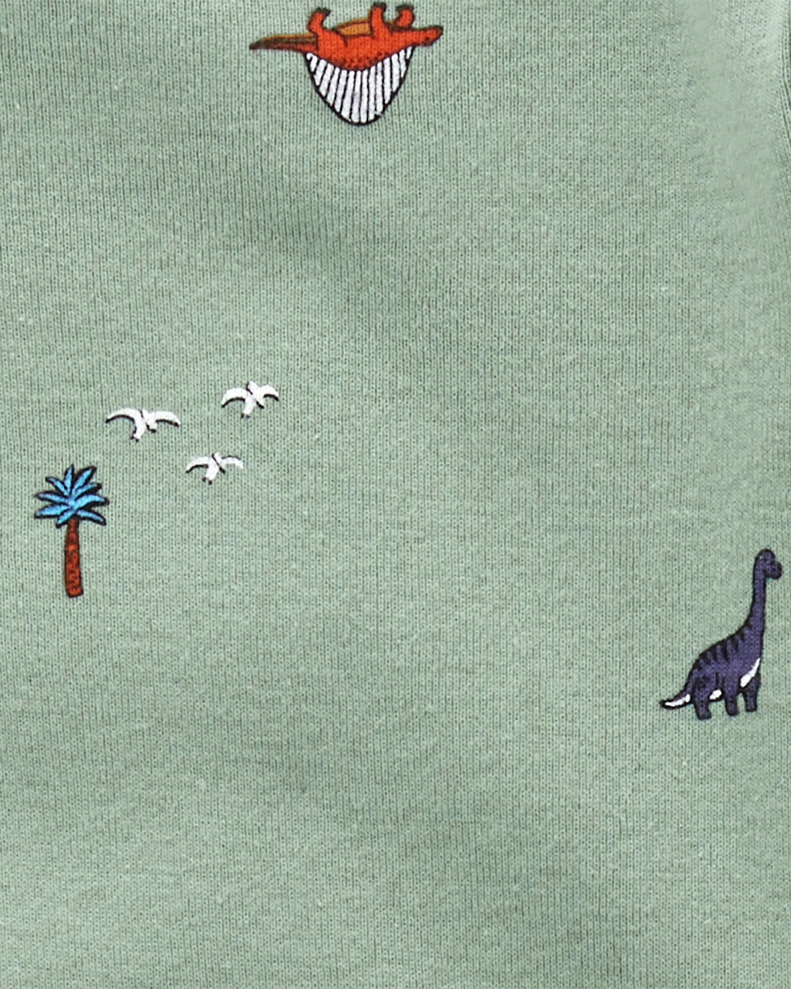 Set tres piezas de algodón, pantalón y bodies, diseño dinos Set tres piezas de algodón, pantalón y bodies, diseño dinos